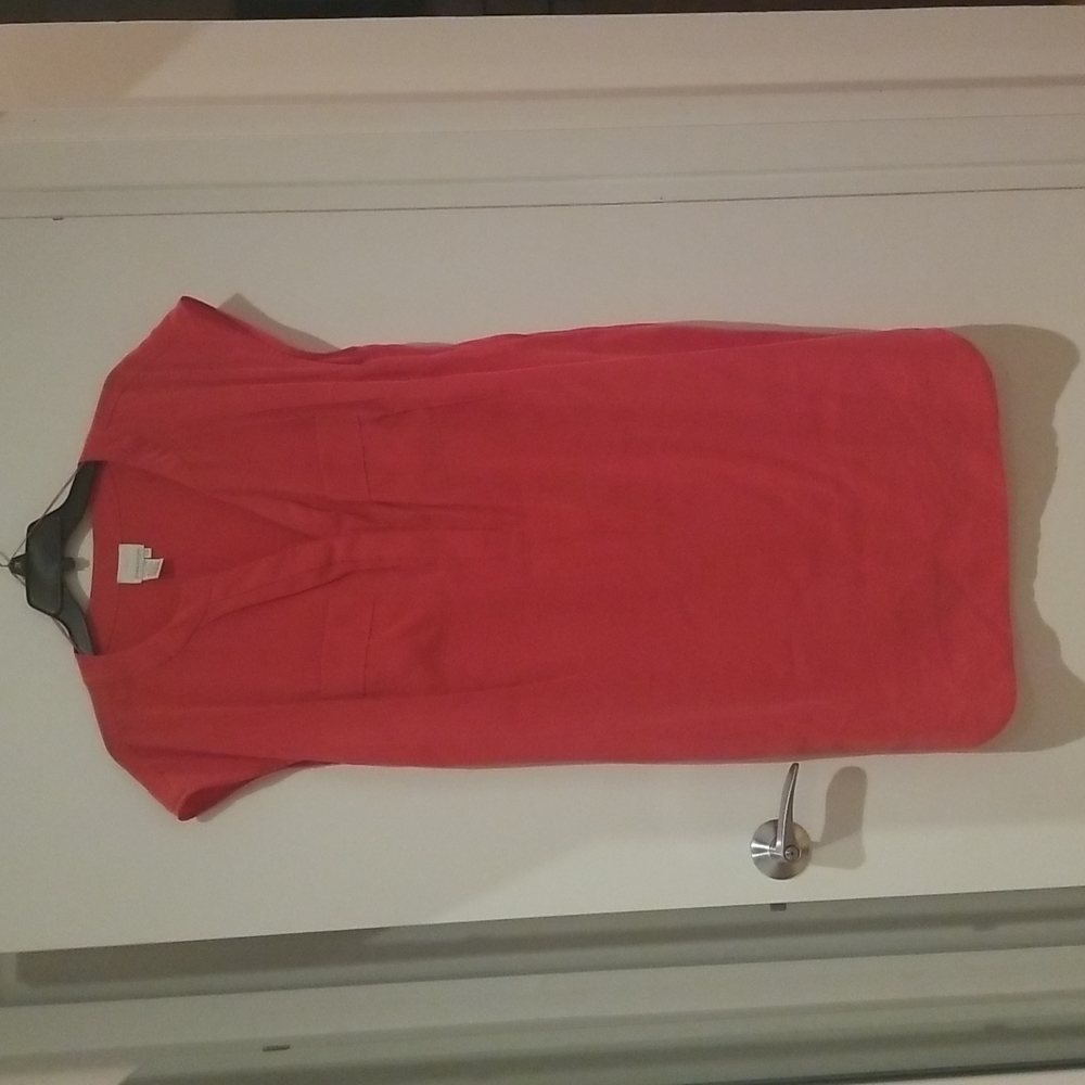 Coral Donna Morgan 18W Shirt Dress